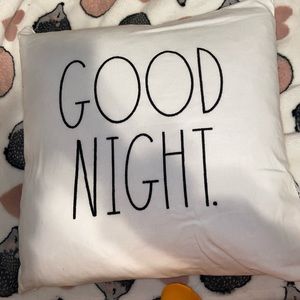 BRAND NEW rae dunn “goodnight” pillow